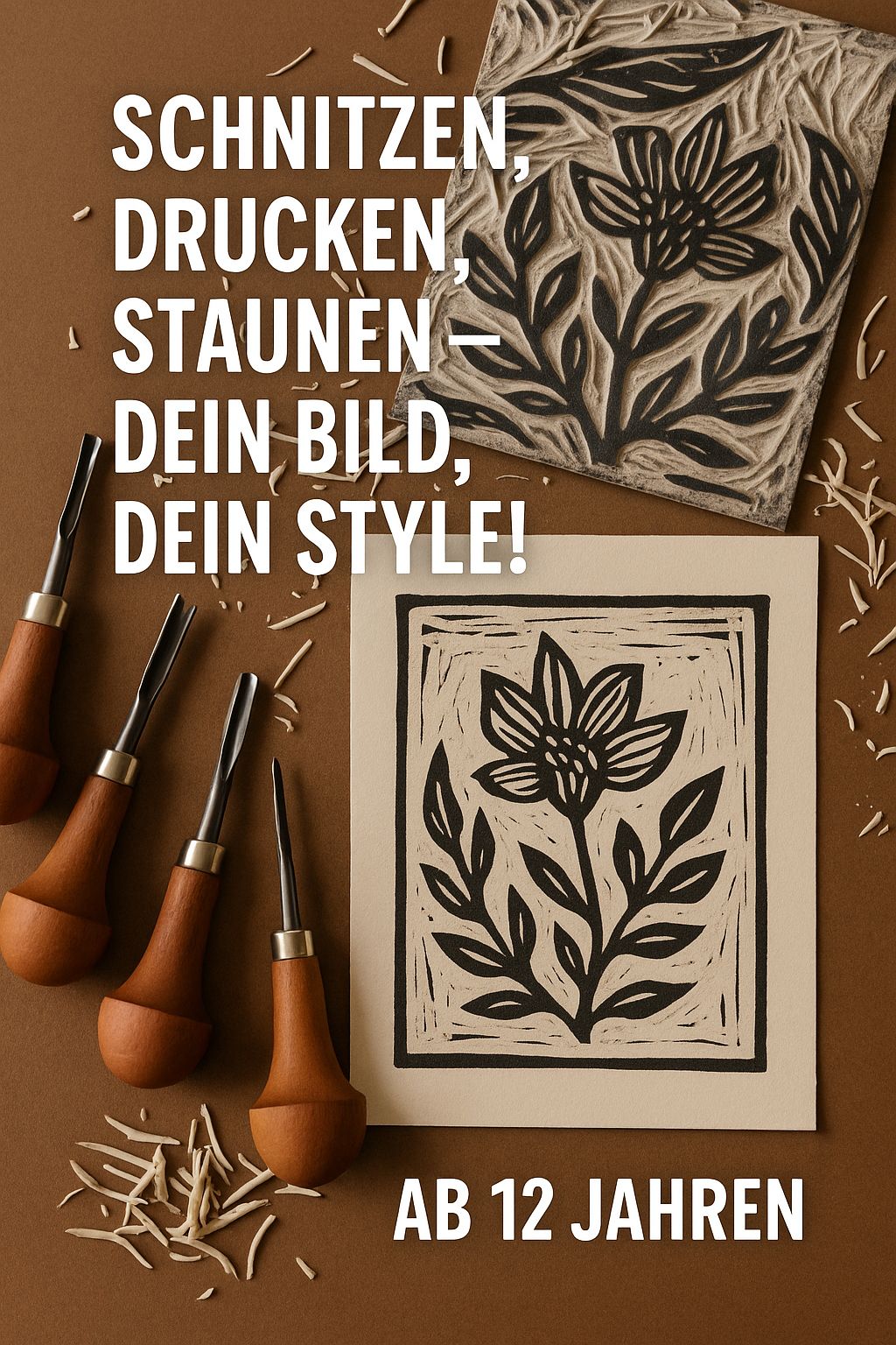 Schnitzen, Drucken, Staunen!